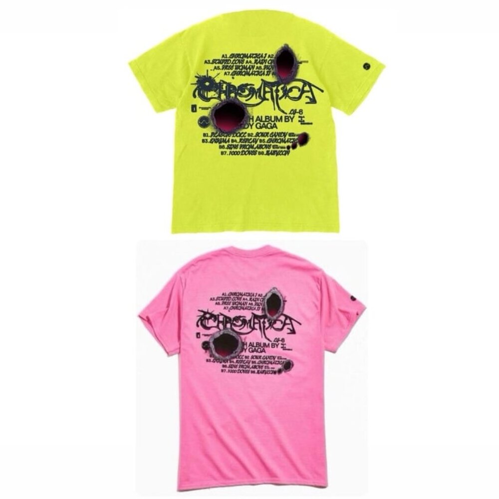 2 LADY GAGA 2020 CHROMATICA SHIRTS